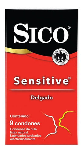 Condones Sico Sensitive Caja 9 Piezas