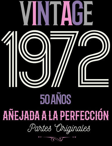 Playera Cumpleaños 50 Años Mujer Regalo 1971 Retro Vintage –