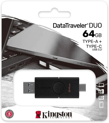 Memoria Kingston Datatraveler Duo Usb-a / Usb-c 64 Gb