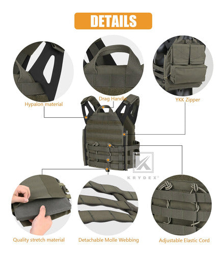 Krydex Tactical Jpc2.0 - Soporte Para Placa Y Chaleco Con So