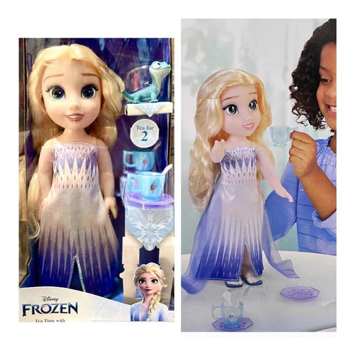 Princesa Elsa Frozen Disney, Muñeca + Accesorios +bruni 34cm