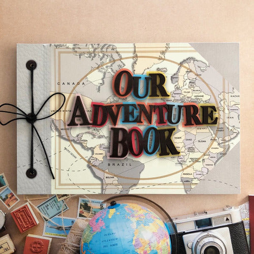 Album Para Fotos Our Adventure Book Mapa Impreso - 50 Hojas