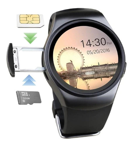 Reloj Celular Kw18 Smartwatch 3g Medidor Cardiaco Sim