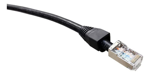Cable De Red Para Internet Cat6 Utp 25 Metros Blindado Negro