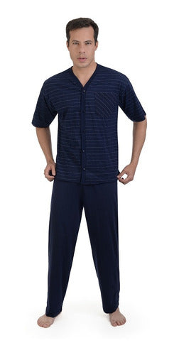 Nite Nite Pijama Hombre 3 Piezas Camisa Short Y Pantalon 501