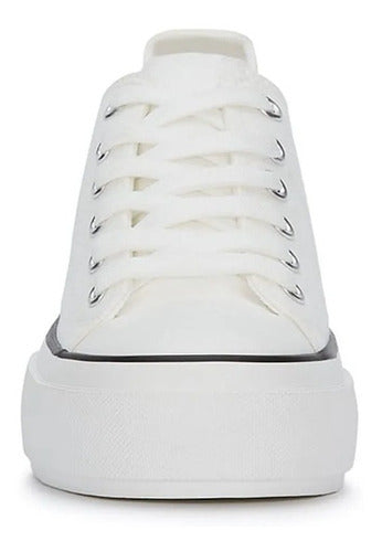 Tenis Andrea Sneaker Plataforma Dama Alta Comodo Blanco