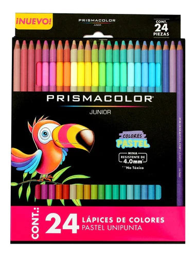 Colores Pastel Prismacolor Largos Con 24 + Envio Gratis