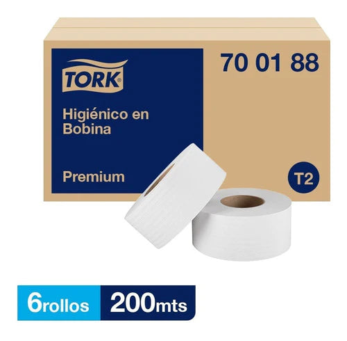 Tork Higienico Bobina Premium Hd 6 Rollos / 200 Mts