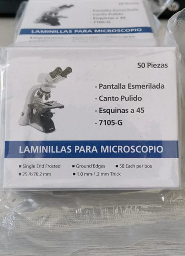 Laminillas Portaobjeto Caja De 50 Paquetes Con 50 C/u