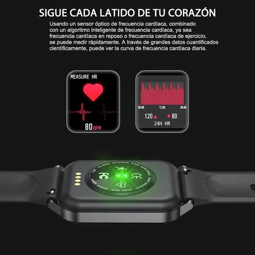 Smartwatch Smart Band Para Mujer Hombre Deportivo 1.69in