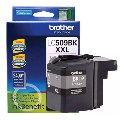 Tinta Brother Lc509bk Negro 2400 Pag