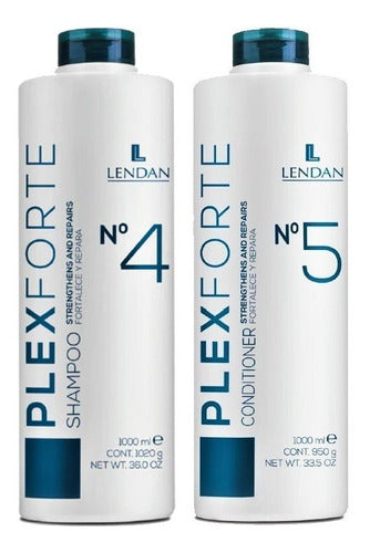 Lendan Plex Forte Reparación Shampoo 1 L + Acondicionador 1l