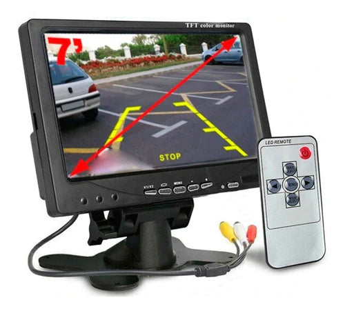 Pantalla Monitor Tft 7 PuLG Led Para Auto Camión Vigilancia