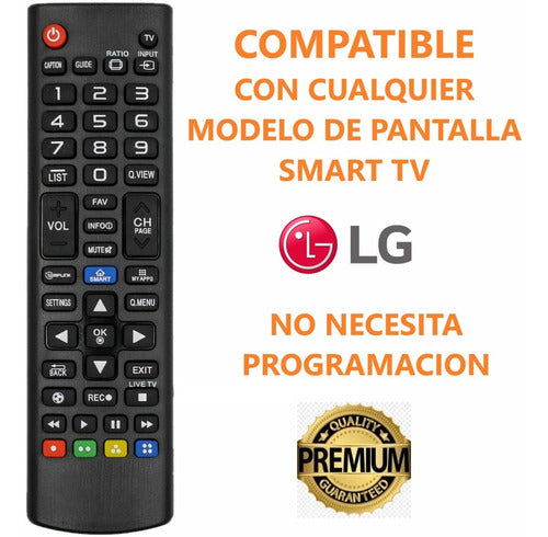 Control Para Cualquier Pantalla LG Smart Tv + Pilas + Envio