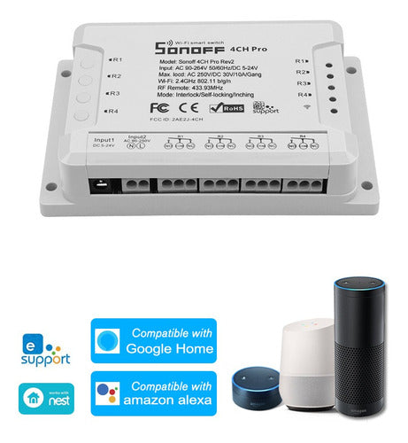 Sonoff 4-channel Wi-fi Smart Switch Auto-bloqueo/interlock