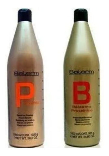 Salerm ® Linea Oro Shampoo & Bálsamo Proteinas 1000 Ml