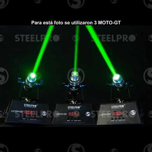 Laser Verde 80mw Motorizado Dmx  Steelpro Moto-gt