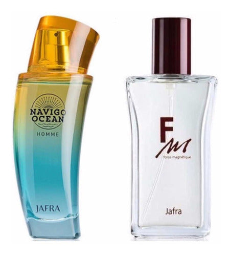 Jafra Set 2 Perfumes: Navigo Ocean + Fm Forcé 100 Mil.