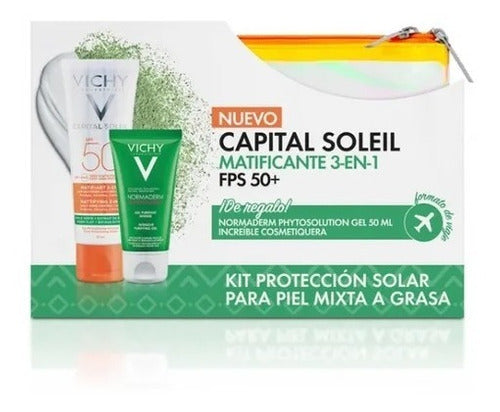 Kit Protector Solar Capital Soleil Matificante 3 En 1