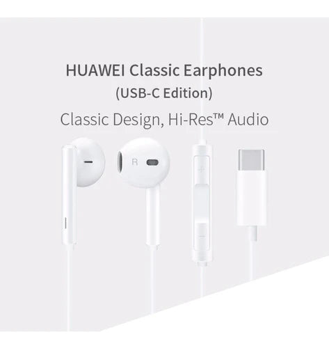 Audífono Intraural Huawei Cm33 Usb Tipo C Clásicos