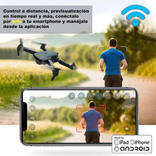 Drone Vak K1 Doble Camara 4k Wifi Video Control 360 6 Ejes