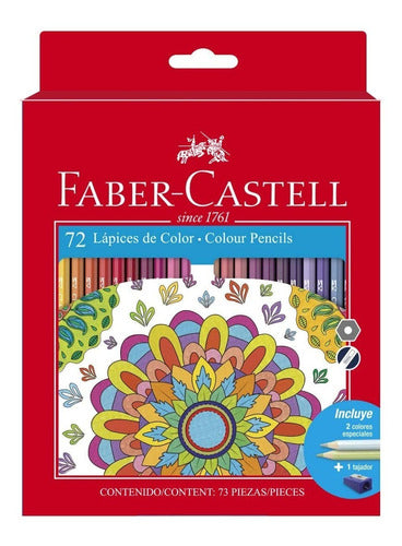 72 Lápices De Colores Hexagonales Faber Castell