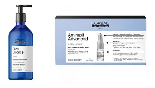 Aminexil Advanced 10x6 Anticaida,shampoo Sensibalance Loreal