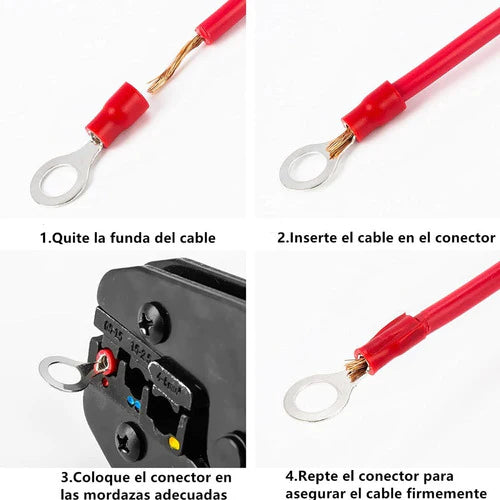 Kit De Terminales De Cable Eléctrico Aislados Conectores