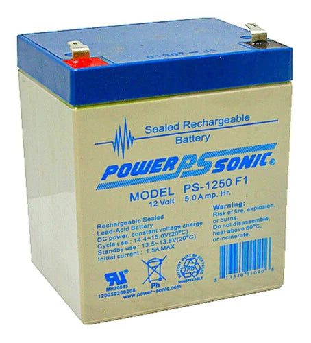 Ps1250 F1 / F2 Power Sonic 12 Voltios 5 Ah Recargable