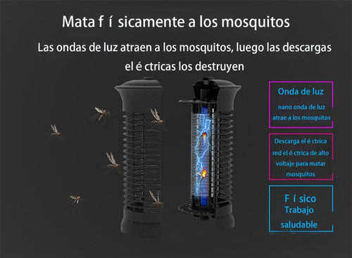 Exterminador Insectos Atrayente Mosquito Eléctrico Asesino