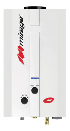 Calentador De Agua A Gas Gn Mirage Flux 6l Blanco