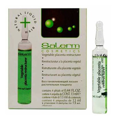 Salerm ® 16 Ampolletas 13ml Restrucurador Placenta Vegetal