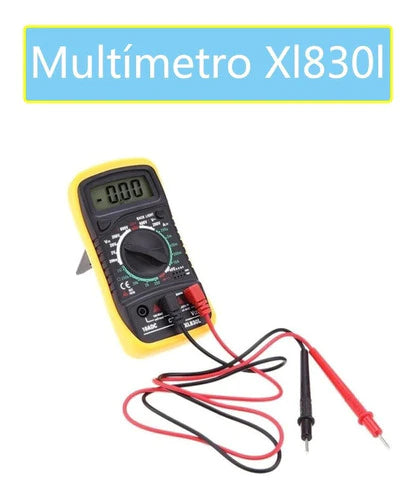 Xl830l Multimetro Ac Dc Digital Lcd Luz Azul De Fondo