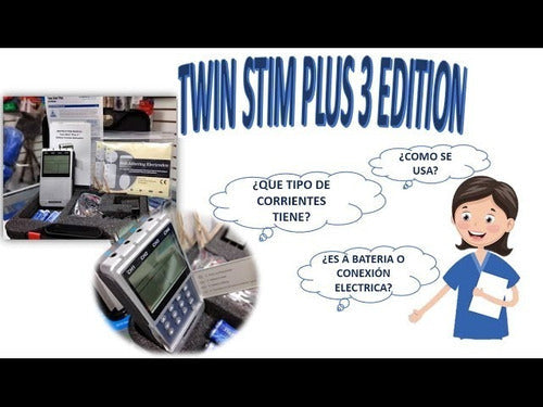 Electroestimulador Twin Stim Plus 3a Ed Tens, Ems, If, Rusas