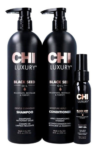 Chi Luxury Kit Para Un Cabello Seductor (shamp + Acond)739ml