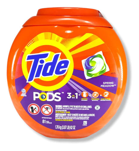 Capsulas Detergentes 81 Piezas Tide Pods 1.76 Kg