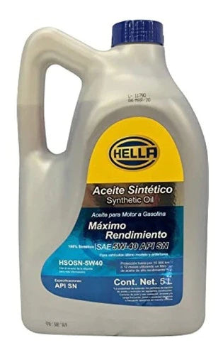 Aceite Sintético Universal / Motores Gasolina / Hella 5w40