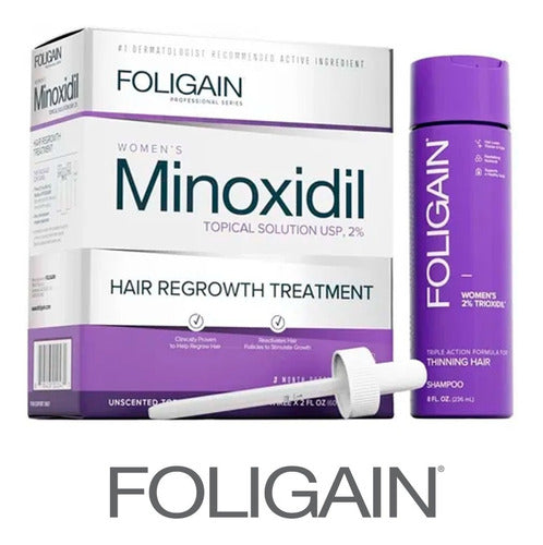 Increíble Regenerador Capilar Minoxidil 2% + Shampoo 236 Ml