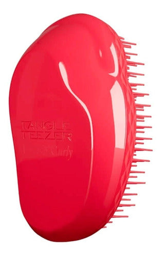 Tangle Teezer ® Salsa Red Cepillo Rojo 10cm Especial Para Cabello Rizado The Original Desenreda Chino Facilmente