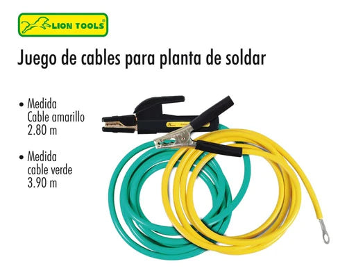 Cables Para Planta Máquina Soldar Electrodo Y Tierra Lion