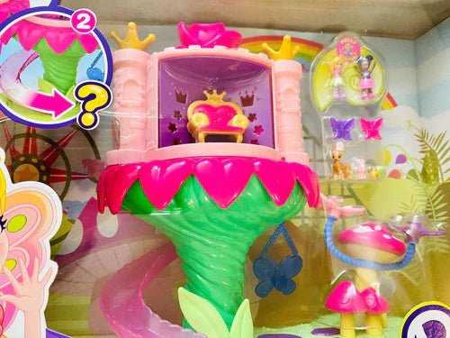 Polly Pocket Rainbow Funland Viaja En Un Vuelo Mágico Muñeca