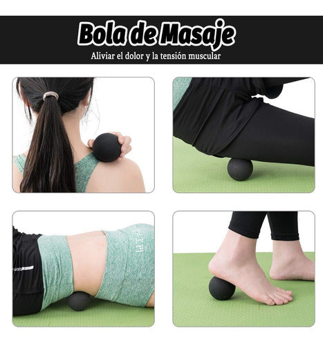 Rodillo Masaje Muscular Foam Roller Espuma Yoga Pilates 6pcs –