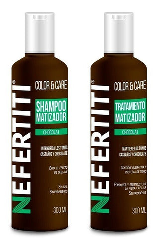 Nefertiti Colorandcare Sha/tra Matizador Chocolat 300ml - 2p
