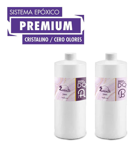 Resina Epoxica Cristal Premium Sin Olor 1/2 L