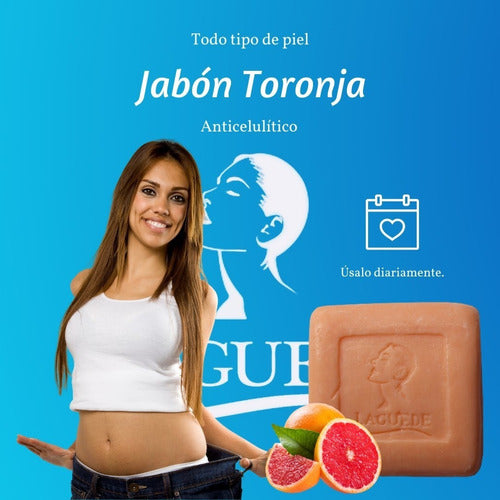 Jabón Toronja %100 Natural By Laguede, 90gr