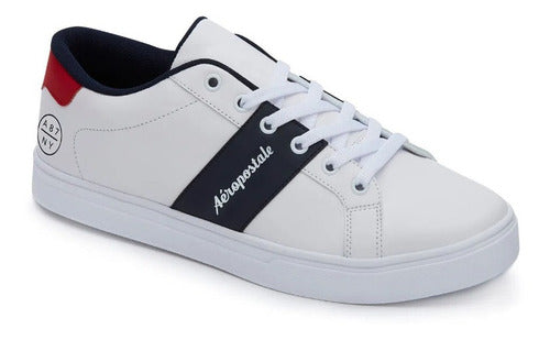 Tenis Aeropostale Original Hombre Sneaker Blanco Low Top Nyc