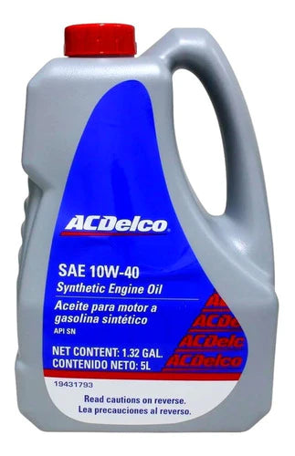 Aceite 100% Sintetico 10w40 Dexos2 5l Acdelco 19431793