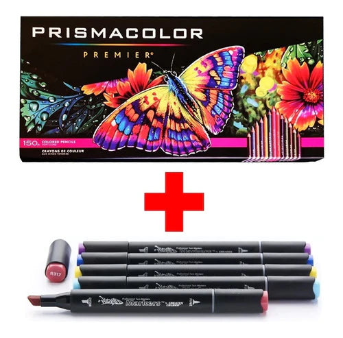 Colores Prismacolor Premier 150 + 5 Wicked Markers Prof