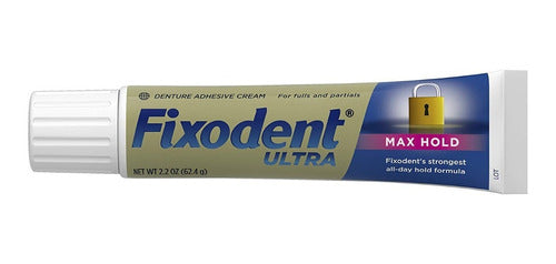 Fixodent Ultra Max Hold Adhesivo Dental, 62.4 Grs 2-pack!
