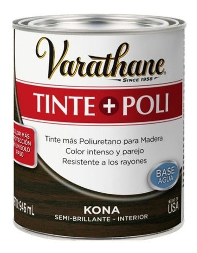 Tinte + Poliuretano Todo En Uno Varathane Color Kona 0,94 L